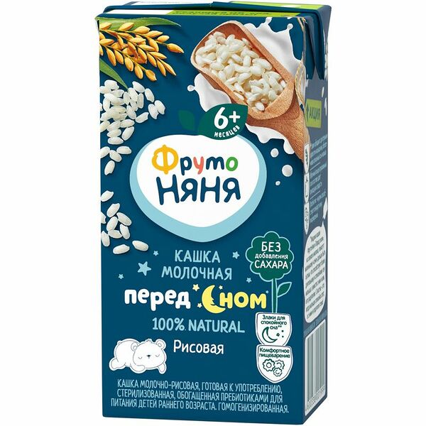 Кашка молочно-рисовая ФрутоНяня с 6 месяцев