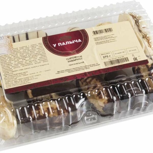 Пирожное заварное с апельсинами и шоколадом ТМ У Палыча 