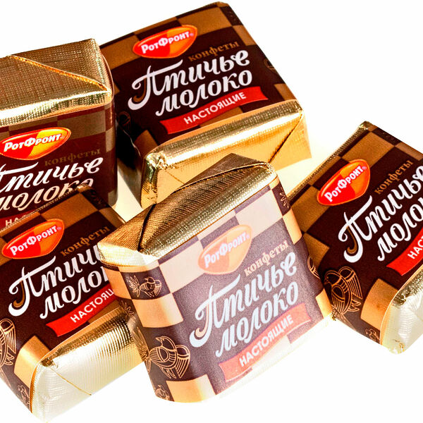 Конфеты Рот Фронт Птичье молоко сливочно-ванильные, вес