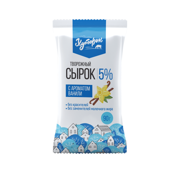 Сырок творожный хуторок с ароматом ванили 5%