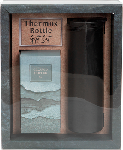 Набор подарочный Black Кофе и термобутылка, 475г