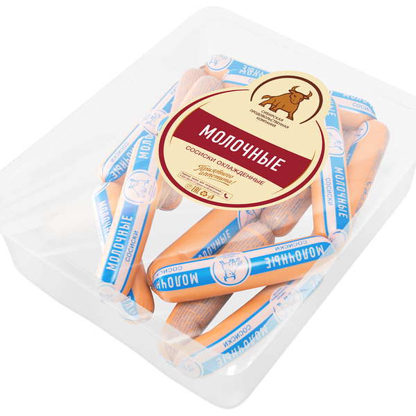Сосиски СПК Молочные МГА вес до 1.2 кг