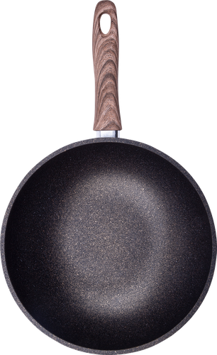 

Сковорода-вок HOMECLUB Terra 28см, литая, глубокая, антипригарное покрытие