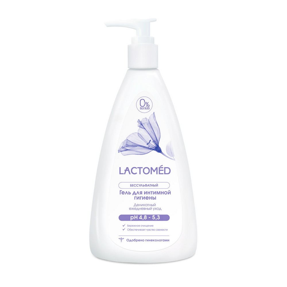 

Гель для интимной гигиены Lactomed деликатный ежедневный уход 200 мл
