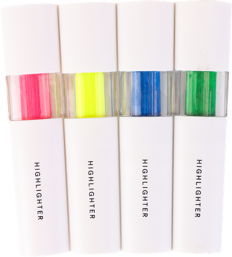 Набор текстовыделителей Stone 4 цвета, толщина линии 1–4мм, Арт. MF521561, 4шт