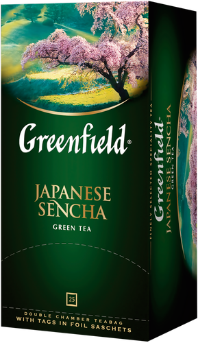 

Чай зеленый Greenfield Japanese Sencha в пакетиках 25 шт. 50 г