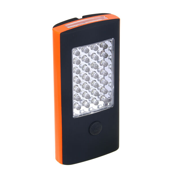 Ермак фонарь подвесной 28+4 led, 3хааа, пластик, 12х6х2см