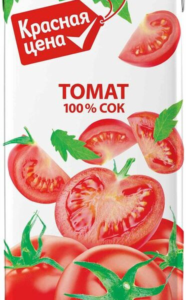 Сок Красная цена томатный 950 мл