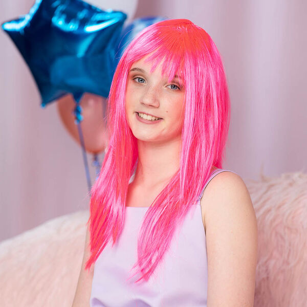 Сноу бум парик карнавальный длинные прямые волосы, полипропилен, 120 г, 4 цвета