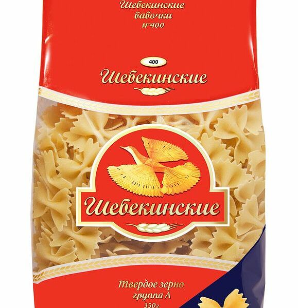 Макароны Шебекинские бабочки №400, 350г