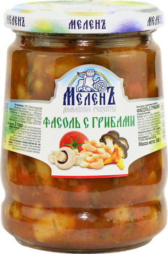 

Фасоль МеленЪ с грибами 550 г