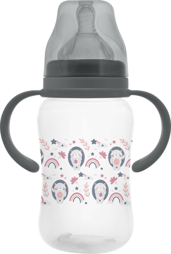 

Бутылочка для кормления Мамина радость 270 мл широкое горло с соской и ручками