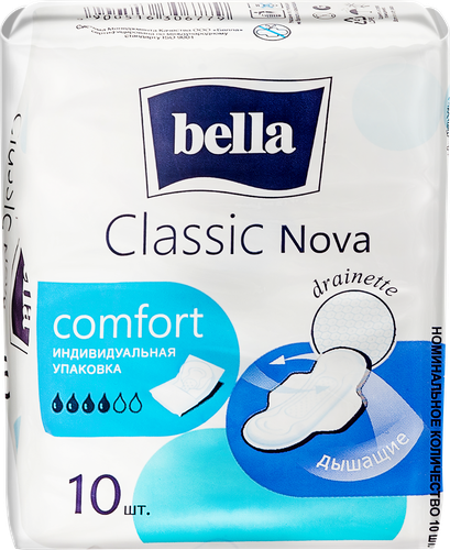 

Прокладки Bella Classic Nova сomfort 10 шт.