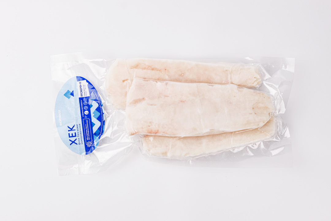 

Хек филе без кожи продукт замороженный вес