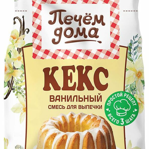 Смесь для выпечки Печём дома Кекс ванильный, 300 г