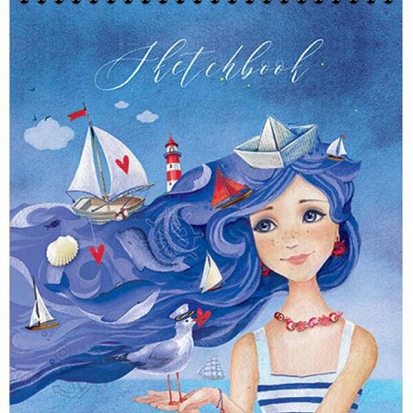 Скетчбук ПЗБМ на гребне А5, 40 л