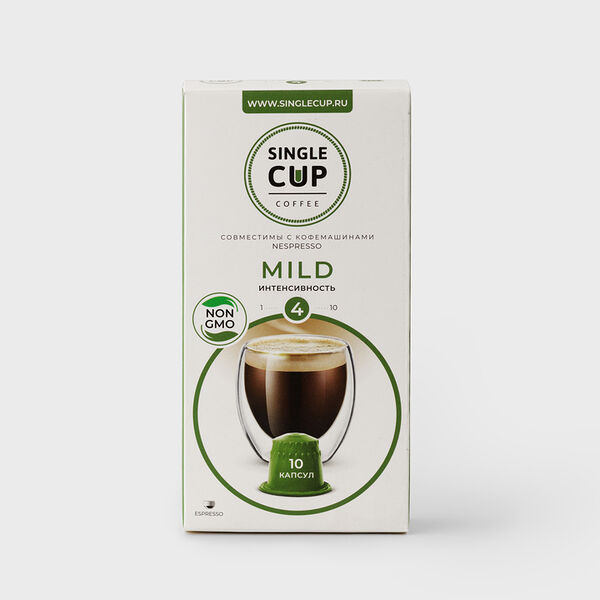 Кофе Single cup Mild в капсулах, 10 штук