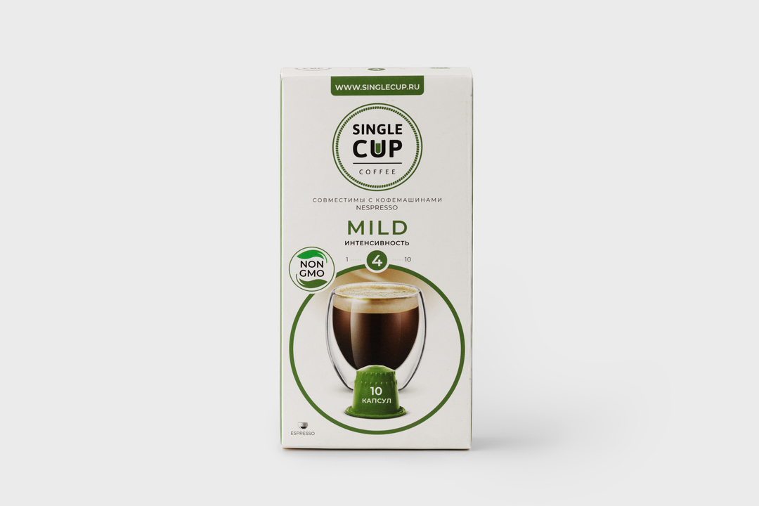 

Кофе Single cup Mild в капсулах, 10 штук, 55 г
