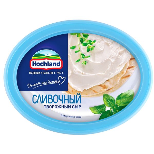 Сыр творожный Hochland сливочный 60%,140 г