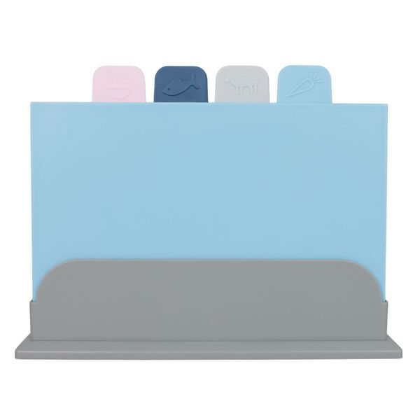 Набор досок разделочных Домовой, 4 шт, пластик, на подставке в ассортименте