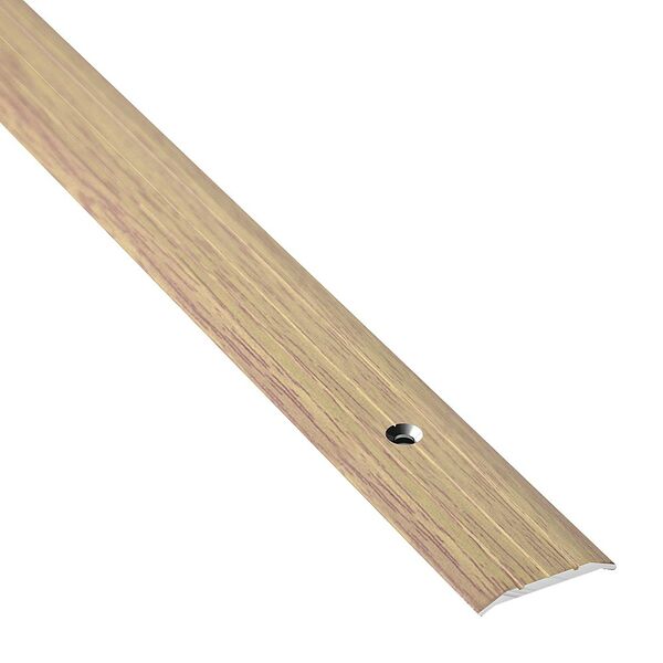 Порог алюминиевый декоративный, 0.9 м, А1, 25 мм, дуб беленый № 087