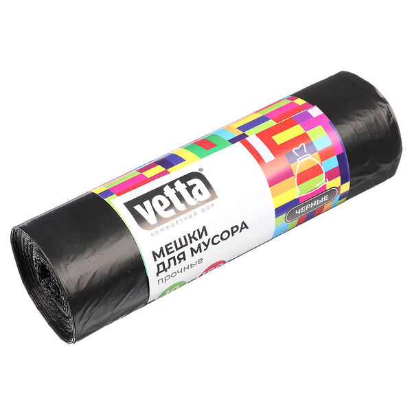 Мешки для мусора Vetta прочные пвд рулон 180 л 10 шт.