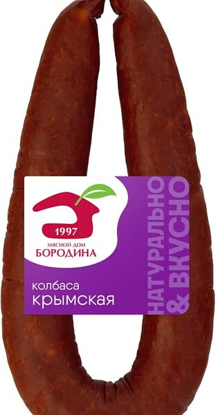 Колбаса Мясной дом Бородина Крымская полукопченая 500г