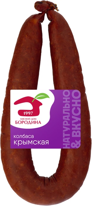 

Колбаса Мясной дом Бородина полукопчёная Крымская 500 г