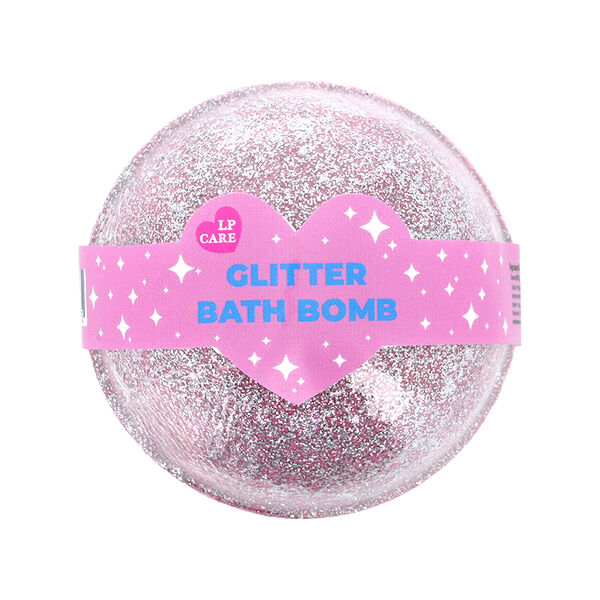Бурлящий шар с шиммером `LP CARE` (клубника) 130 г