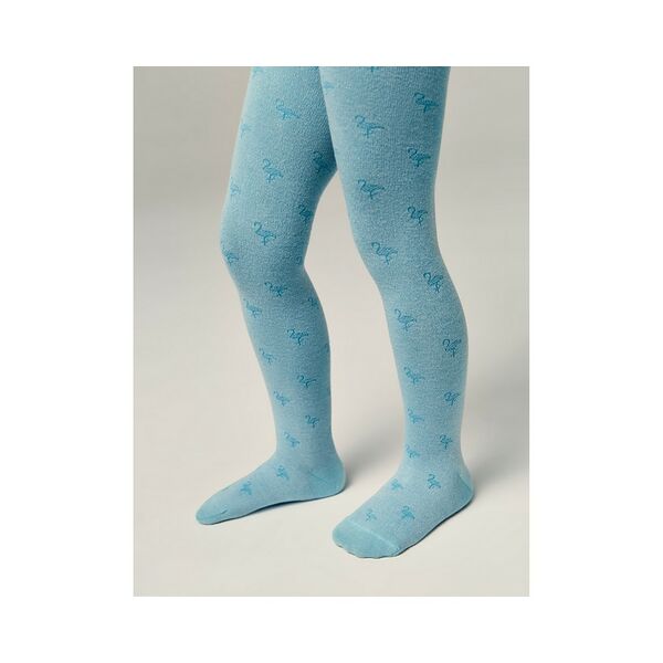 Колготки детские CONTE-KIDS CLASS  р104-110 (16)  640 бирюза