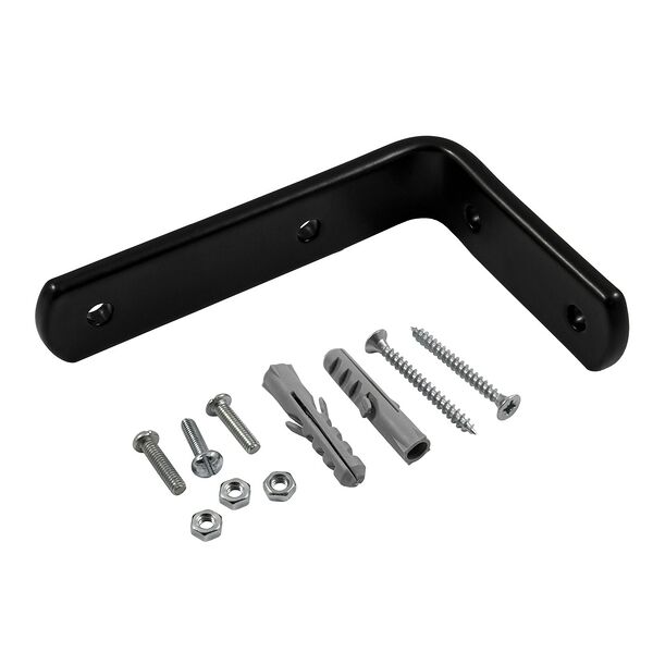 Кронштейн настенный Уют Симпл, 9 см, металл, черный