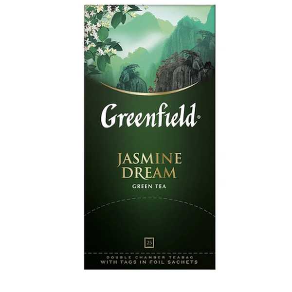 Чай пакетированный Greenfield Jasmine Dream зелёный 25х2г