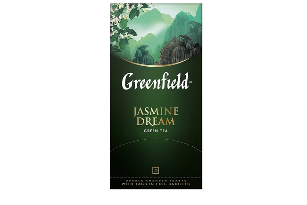 

Чай пакетированный Greenfield Jasmine Dream зелёный 25х2 г