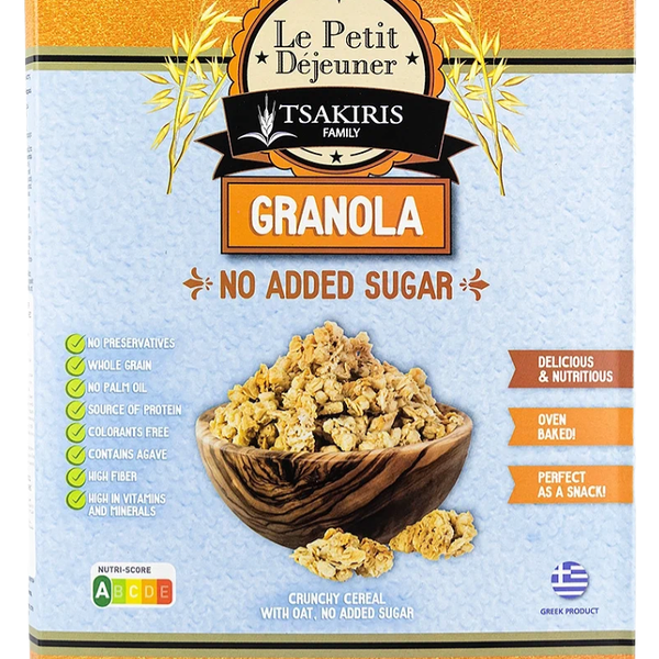 Гранола Le Petit Dejeuner TSAKIRIS FAMILY без сахара 500г