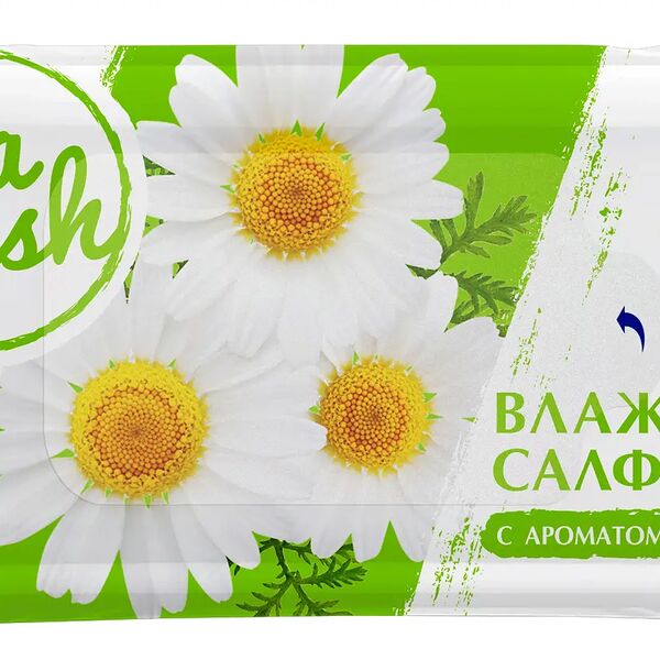 Влажные салфетки La Fresh с ароматом ромашки 15 шт.