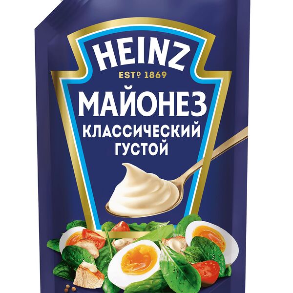 Майонез Heinz классический густой 67%, дой-пак, 300г