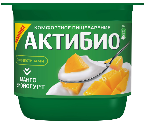 Йогурт АктиБио манго 3%, 130г