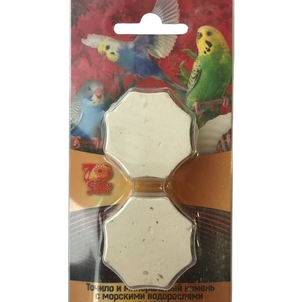 Seven Seeds Минеральный камень с морскими водорослями для птиц 2 шт, 40 г