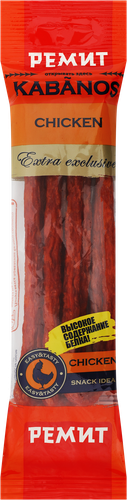 

Колбаски сырокопчёные Kabanos Ремит курица 70 г