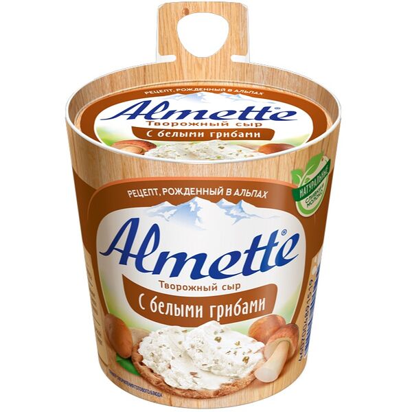 Сыр творожный Almette с белыми грибами, 150 г