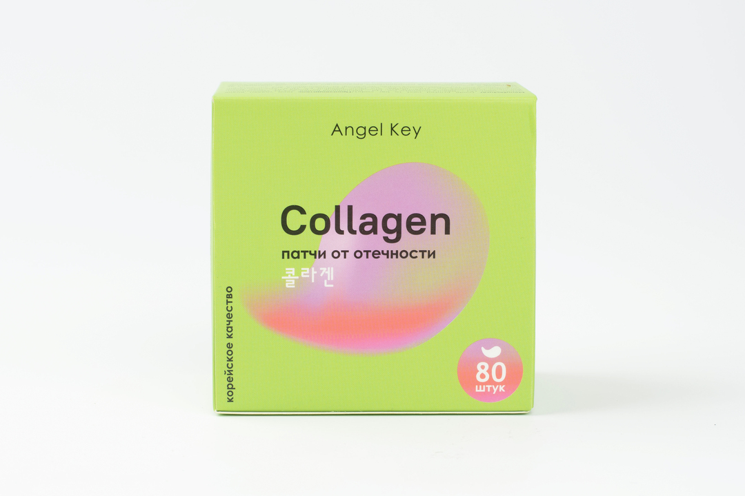 

Патчи гидрогелевые Angel Key Collagen anti-age охлаждающие с коллагеном от отёчности 80 шт