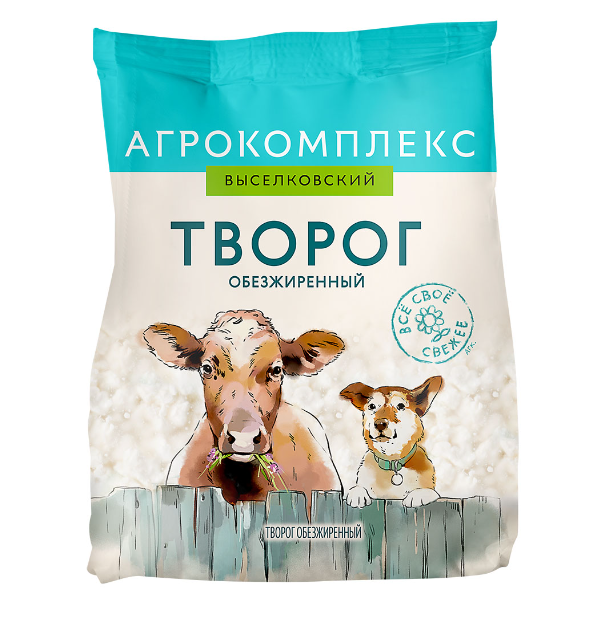 

Творог Агрокомплекс Выселковский обезжиренный 0% 300 г