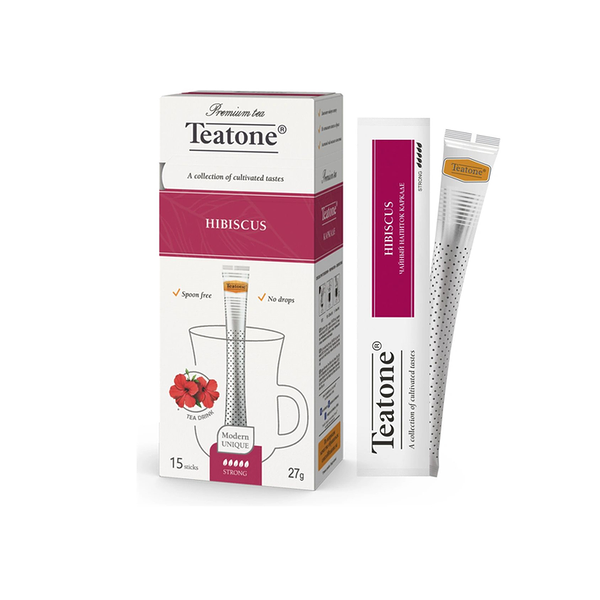 Чайный напиток Teatone каркаде гибискус стики 15х1,8 г