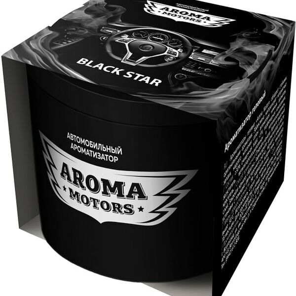 Ароматизатор Grass Aroma Motors Black Star гелевый 100мл