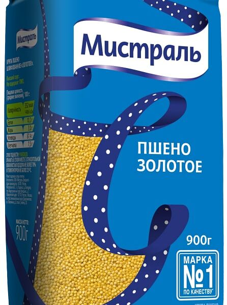 Пшено Мистраль Золотое 900г