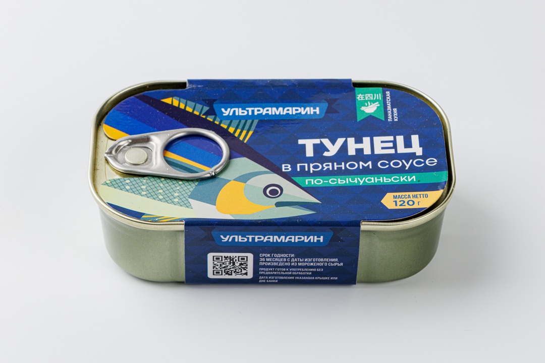 

Тунец филе в пряном соусе Ультрамарин По-сычуаньски ж/б, 120 г