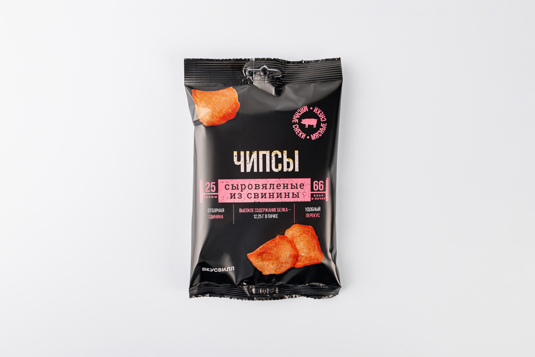 

Чипсы сыровяленые из свинины 25г