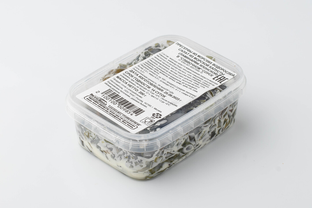 

Салат из морской капусты в сливочном соусе