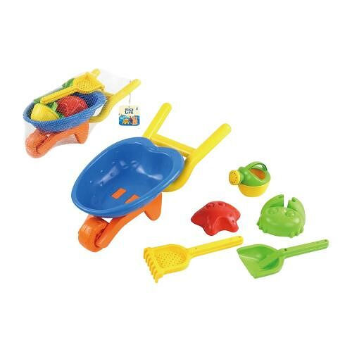 Набор для песка с тачкой 6 предметов