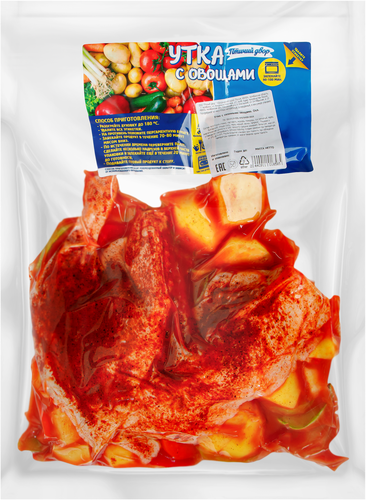 

Утка ПТИЧИЙ ДВОР с сезонными овощами в/у охл вес до 2.0кг
